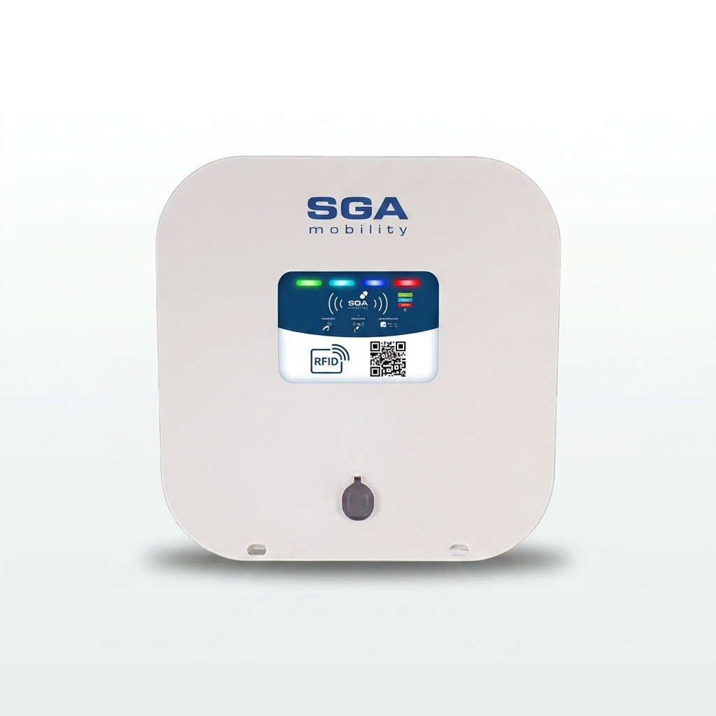 Borne SGA MIRA ID avec identification RFID et QR Code, supervision SGA Mercure incluse, idéale parkings d'entreprise et copropriétés